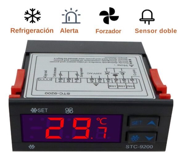 Combistato Termostato 2 Sensores Defrost Stc-9200(-50°a 50°)