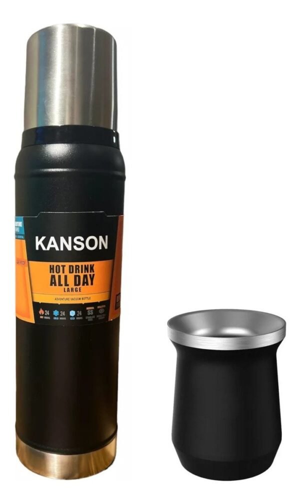 Set Matero Tipo Stanley Termo 1 Litro + Mate Termico