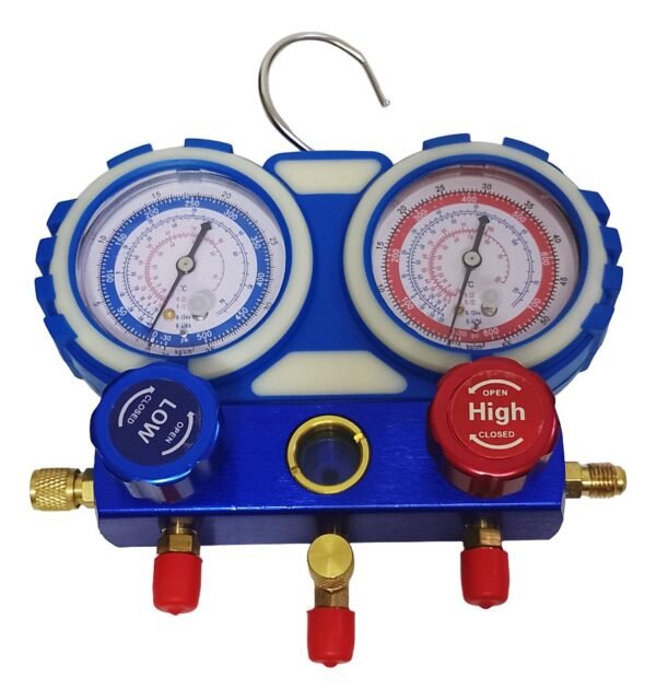 Manifold Maletin Dual R410 R22 R134 + Acoples Automotor