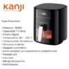 Freidora De Aire Kanji 7.5 Litros Kjh-1800fc 1800w C/ventana