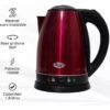 Pava Jarra Eléctrica Startrak Roja Aceroinox Corte Mate 1.8L