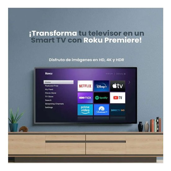 Tv Box Roku Premiere 3920rw 4k Hdr Netflix Disney+ Sart+ Hbo