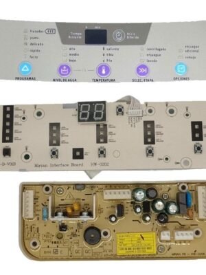 Plaqueta Lavarropa Electrolux Fuzzy Wash Orig + Serigrafia