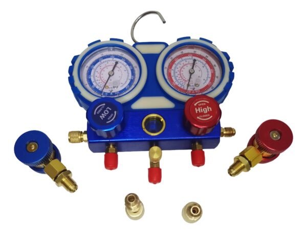 Manifold Maletin Dual R410 R22 R134 + Acoples Automotor