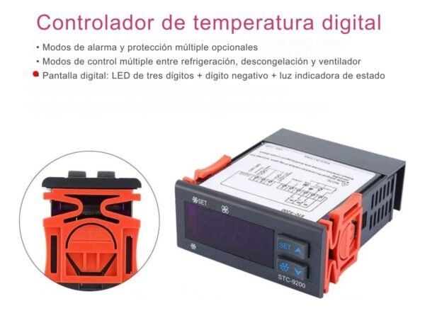 Combistato Termostato 2 Sensores Defrost Stc-9200(-50°a 50°)